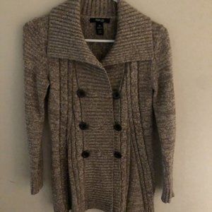 Style & Co. Double Breasted Cable Knit Cardigan
